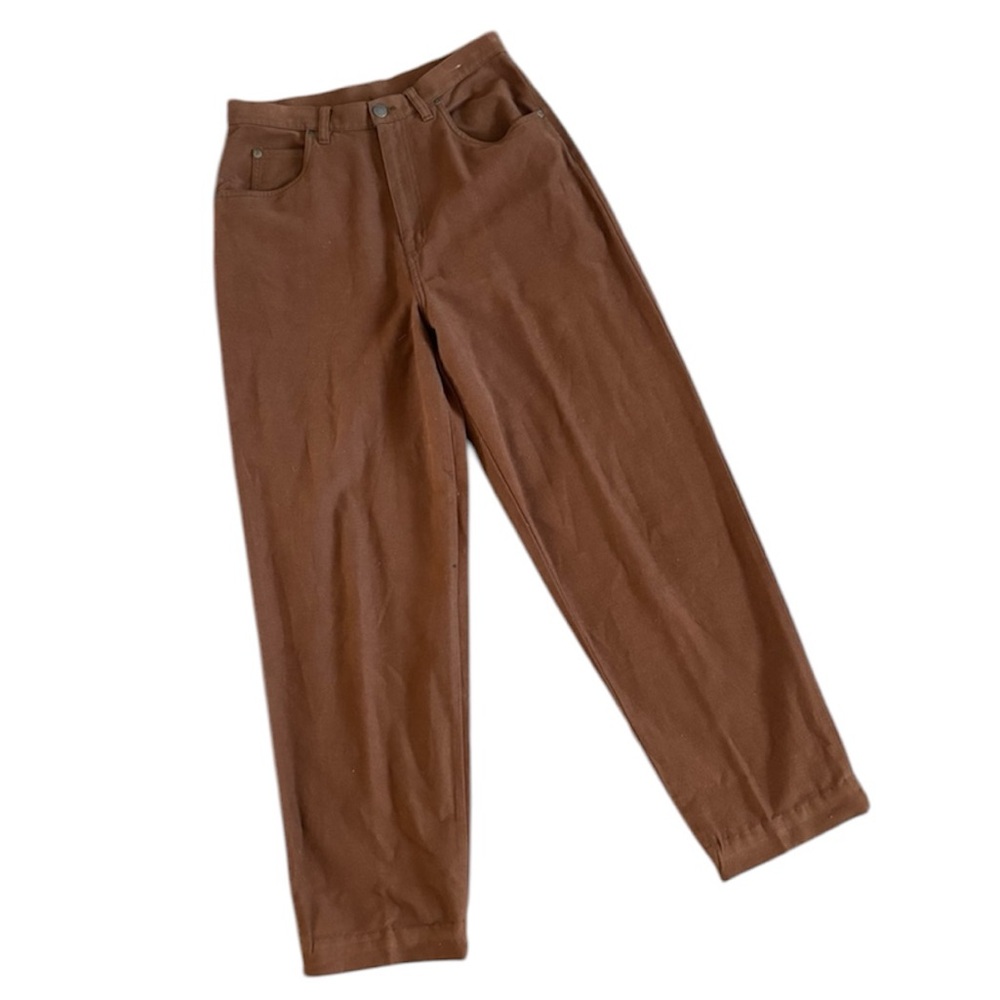 Jones New York Sport Vintage Brown High-Waisted Pants Size 10 - Picture 2 of 8